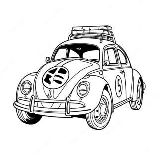 Herbie Páginas Para Colorir