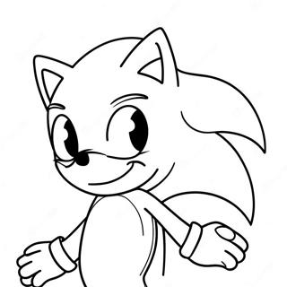 Pagina Para Colorir Do Sonic O Ourico Com Olhos Assustadores 51304-40571