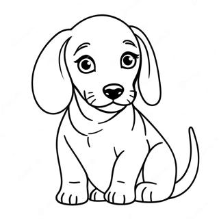 Pagina Para Colorir Do Filhote De Dachshund 5130-4106