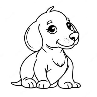 Pagina Para Colorir Do Filhote De Dachshund 5130-4107