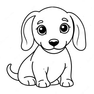 Pagina Para Colorir Do Filhote De Dachshund 5130-4108