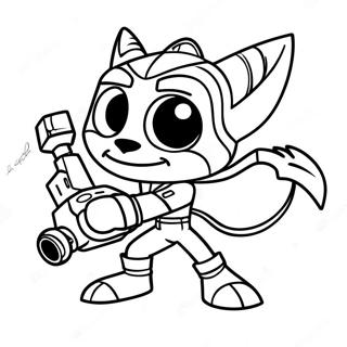 Ratchet E Clank Páginas Para Colorir