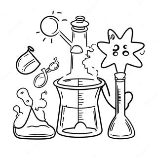 Pagina Para Colorir De Experimento Cientifico Stem 5260-4189