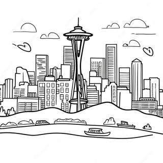 Seattle Páginas Para Colorir