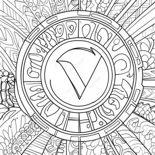 Pagina Para Colorir Do Logo Do Valorant 53583-42387