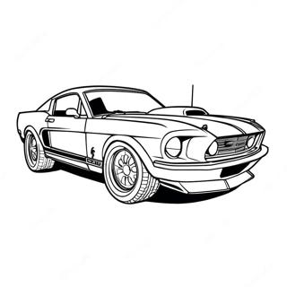 Pagina Para Colorir Do Carro De Corrida Mustang 55463-43882