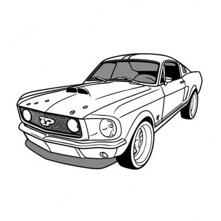 Pagina Para Colorir Do Carro De Corrida Mustang 55463-43884