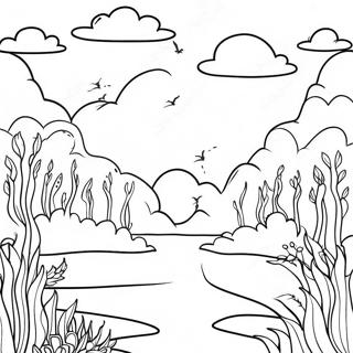 Pagina Para Colorir De Paisagem Surreal Dreamcore 55514-43918