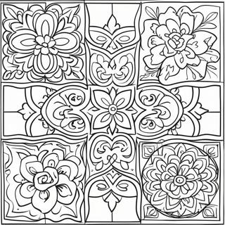 Pagina Para Colorir De Azulejos Coloridos Talavera 55584-43987