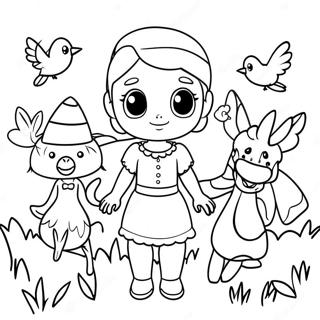 Pagina Para Colorir Elinor Com Amigos Coloridos 57104-45173