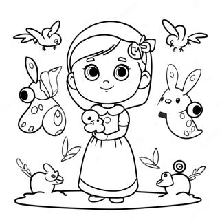 Pagina Para Colorir Elinor Com Amigos Coloridos 57104-45176