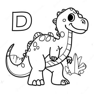 Pagina Para Colorir Do Alfabeto Dos Dinossauros 57223-45266