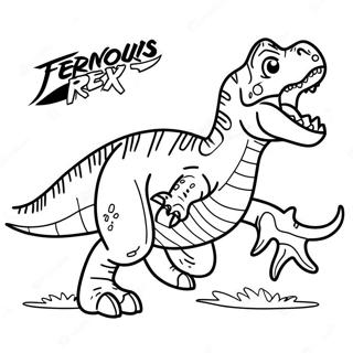 Pagina Para Colorir Do T Rex Ferocidade 57224-45271