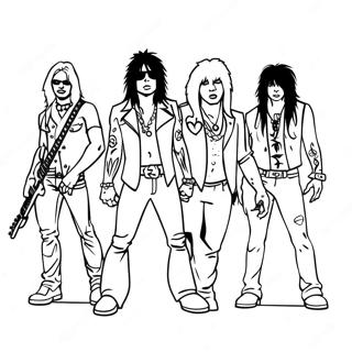 Pagina Para Colorir Banda De Rock Motley Crue 57484-45489