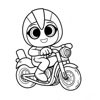 Pagina Para Colorir Do Ricky Zoom Em Sua Motocicleta 57524-45509