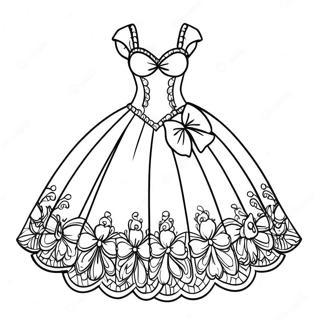 Pagina Para Colorir Do Vestido De Quinceanera 57563-45547