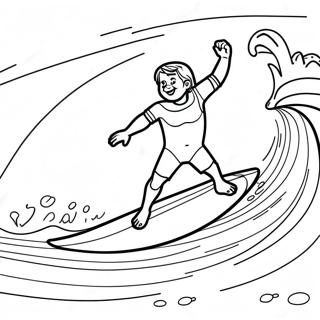 Surfando Páginas Para Colorir