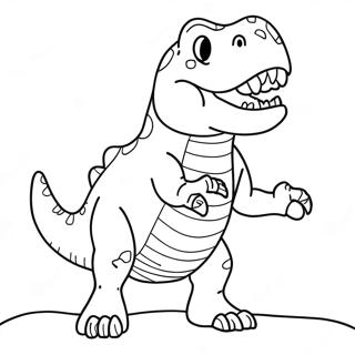 Pagina Para Colorir Do T Rex Ferocidade Rugindo 57944-45849