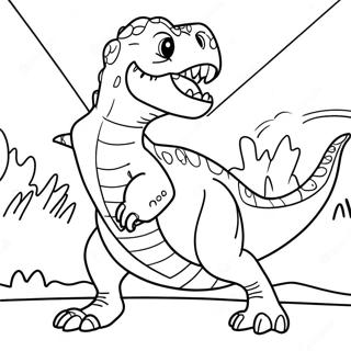 Pagina Para Colorir Do T Rex Ferocidade Rugindo 57944-45850