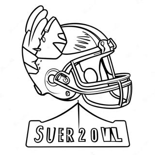 Pagina Para Colorir Do Logo Do Super Bowl 2024 5810-4617