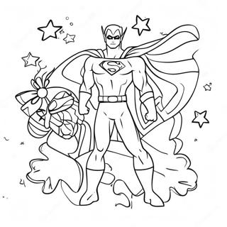 Pagina Para Colorir Do Super Heroi De Natal 59223-46857