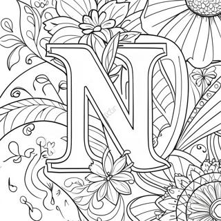 Pagina Para Colorir Letra N 5980-4751