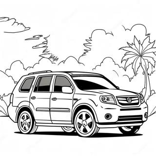 Honda Pilot Páginas Para Colorir