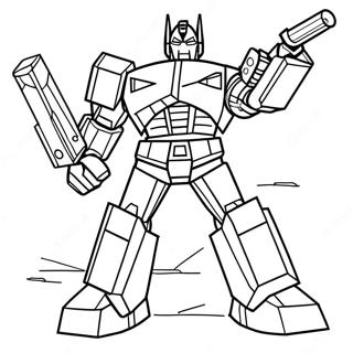 Optimus Prime Em Batalha Pagina Para Colorir 61034-48281