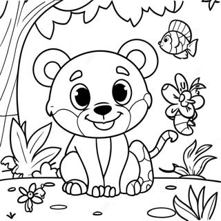 Paginas Para Colorir Dos Animais Coloridos Da Selva 61994-49044