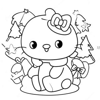 Pagina Para Colorir Dos Personagens Sanrio De Natal 6220-4954