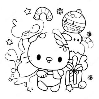 Pagina Para Colorir Dos Personagens Sanrio De Natal 6220-4956