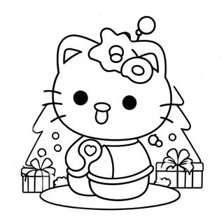 Pagina Para Colorir Da Arvore De Natal Da Hello Kitty 6221-4951