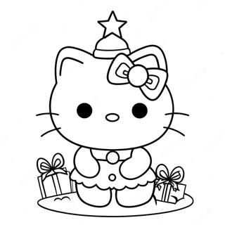 Pagina Para Colorir Da Arvore De Natal Da Hello Kitty 6221-4952