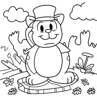 Pagina Para Colorir Garfield No Dia De Acao De Gracas 63583-50294