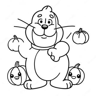 Pagina Para Colorir Garfield Com Uma Abobora 63584-50297