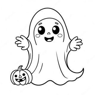 Pagina Para Colorir De Fantasma De Halloween Fofo 64494-51037