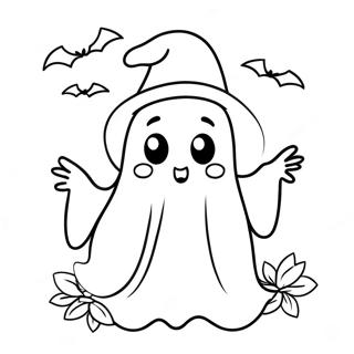 Pagina Para Colorir De Fantasma De Halloween Fofo 64494-51038