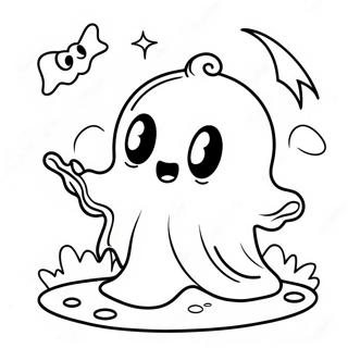 Pagina Para Colorir De Fantasma De Halloween Fofo 64494-51039