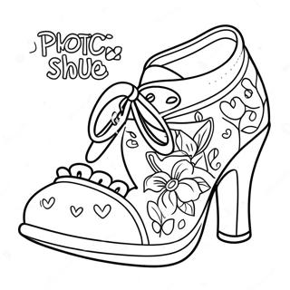 Pagina Para Colorir De Sapatos De Menina Fofa 64693-51193