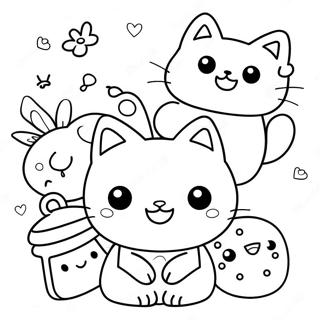 Pagina Para Colorir Chococat Fofo Com Amigos 6601-5262