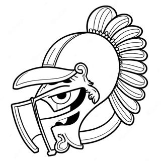 Pagina Para Colorir Do Mascote Dos Trojans Da Usc 66175-52376