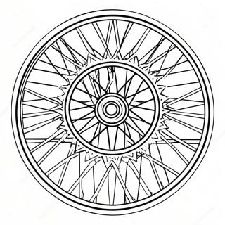 Pagina Para Colorir De Roda De Bicicleta Colorida 67525-53456