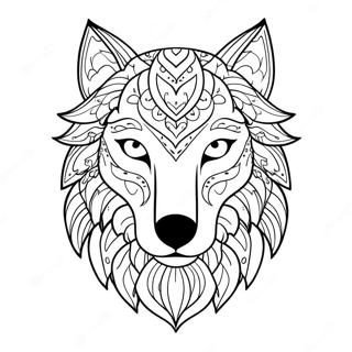 Pagina Para Colorir Da Cabeca De Lobo Majestosa 68025-53821