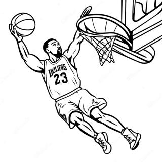 Pagina Para Colorir De Jogador Da Nba Dando Enterrada 6821-5432