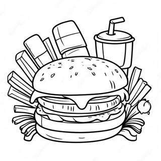 Pagina Para Colorir Whataburger Com Batatas Fritas 69185-54758