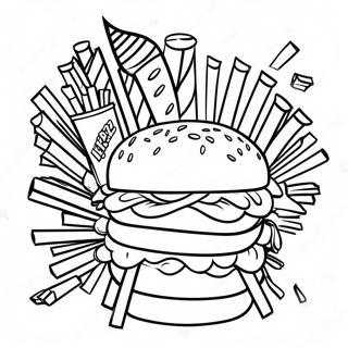 Pagina Para Colorir Whataburger Com Batatas Fritas 69185-54759