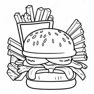 Pagina Para Colorir Whataburger Com Batatas Fritas 69185-54760