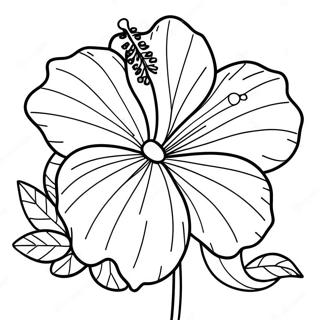 Pagina Para Colorir De Hibisco Tropical 6991-5571