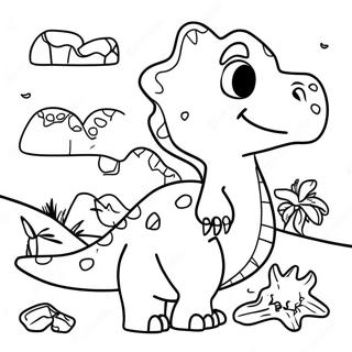 Pagina Para Colorir De Quebra Cabeca Divertido Com Dinossauros 7021-5589