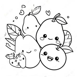 Pagina Para Colorir De Frutas Chibi Fofas 70505-55799